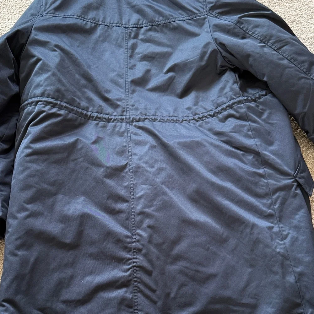 H&M Mama Maternity Navy Hooded Parka Coat - Picture 7 of 7